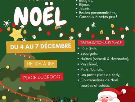 Marché de Noël du 4 au 7 décembre centre ville meulan
