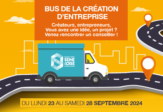 Illustration bus de la création d'entreprise