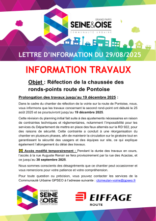 Infos travaux 