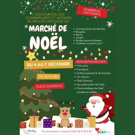 Affiche marché de Noël