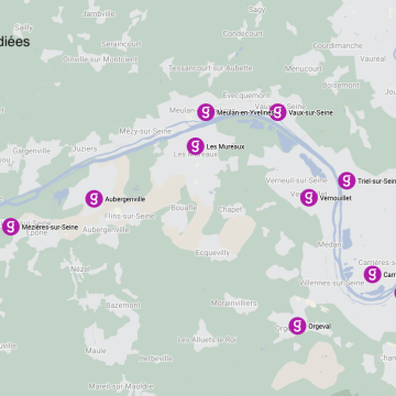 Carte des stations d'autopartage